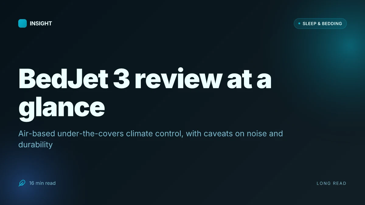 BedJet 3 review: does air-based climate control actually improve sleep quality