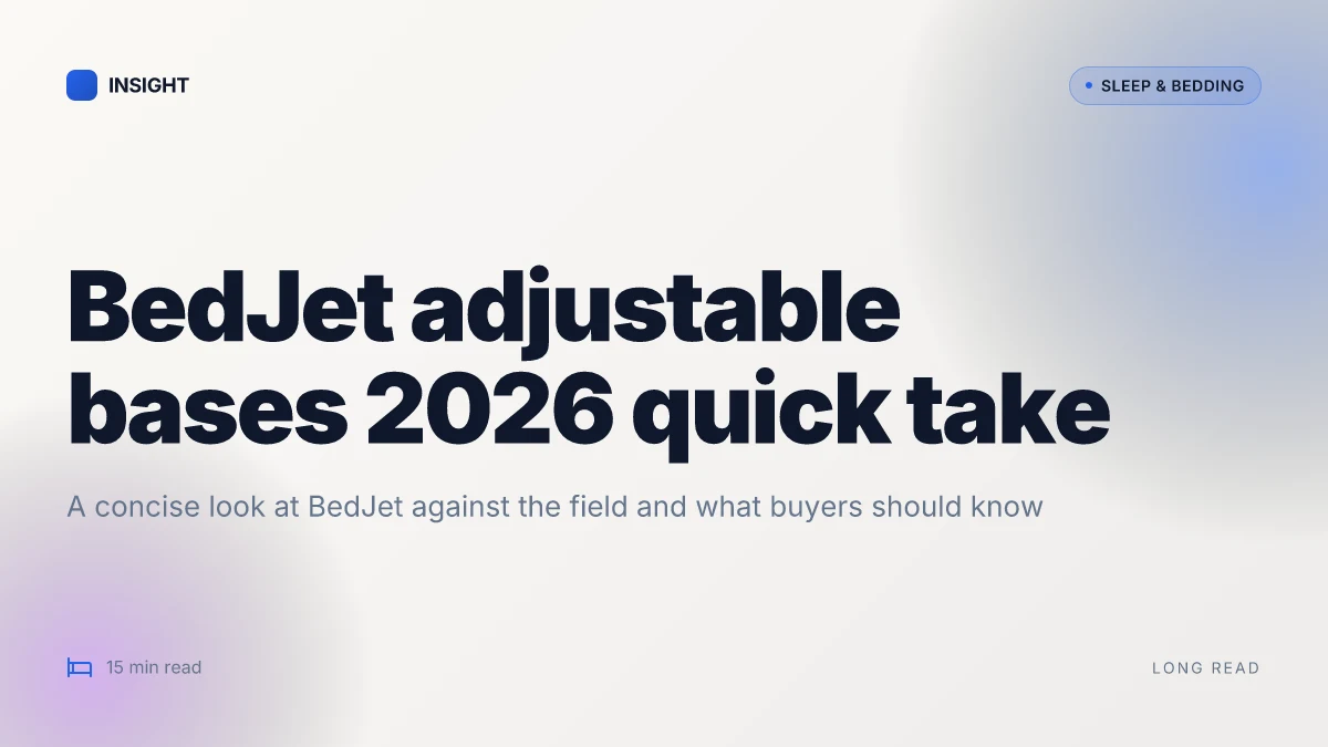 What makes BedJet adjustable bases stand out in 2026