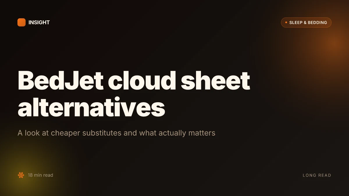 What is a BedJet cloud sheet alternative, and when does it actually make sense in 2026