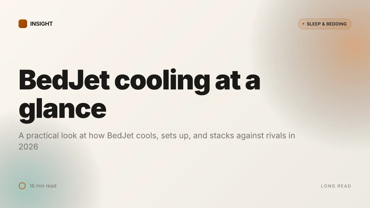What makes BedJet's cooling system actually work in 2026