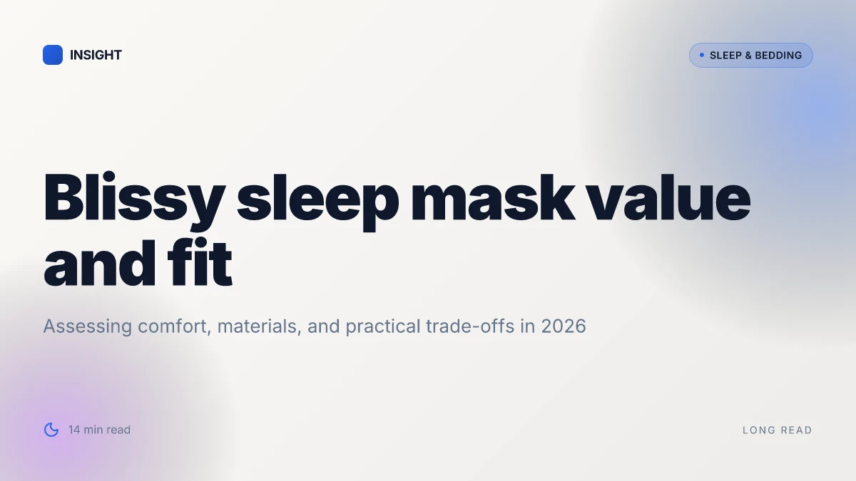 What makes the Blissy sleep mask worth it in 2026