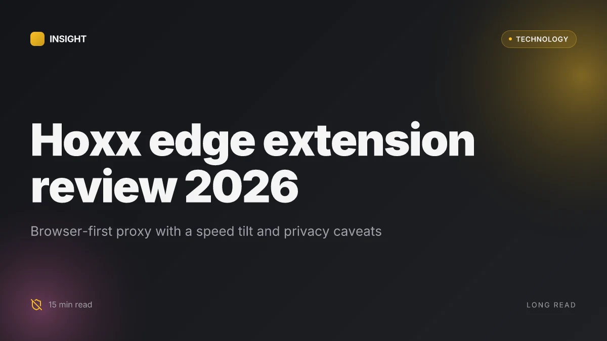 Hoxx vpn edge extension review 2026: features, performance, privacy, pricing, and alternatives